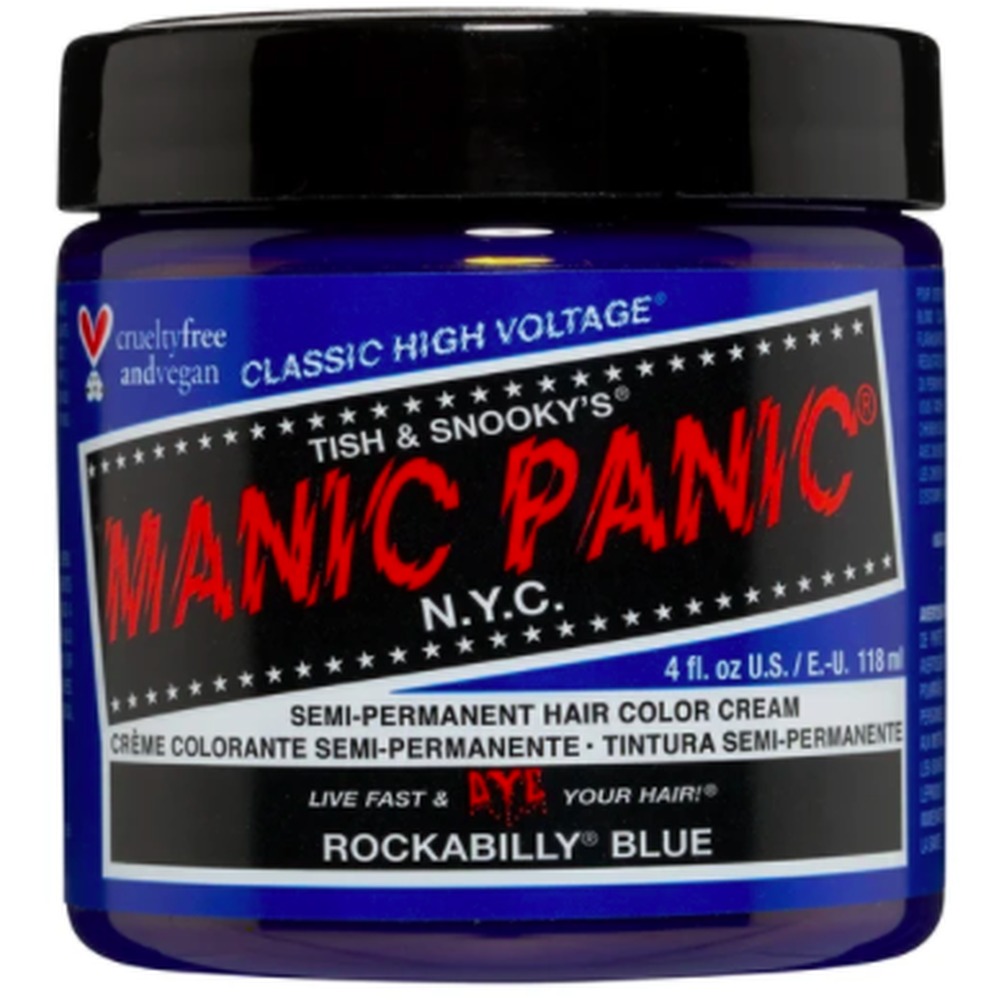 Manic Panic - Rockabilly Blue Classic Haarfärbemittel - Semipermanenter Haarfarbstoff - Blau